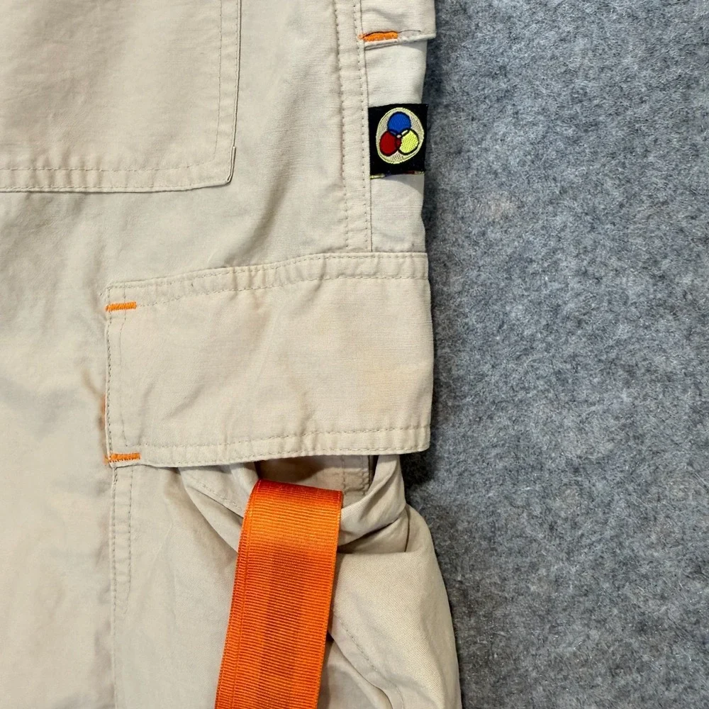 Vintage Caffeine Nylon Blend Cargo Pants Adult XS (29x30) Rave Skater Techno 90s